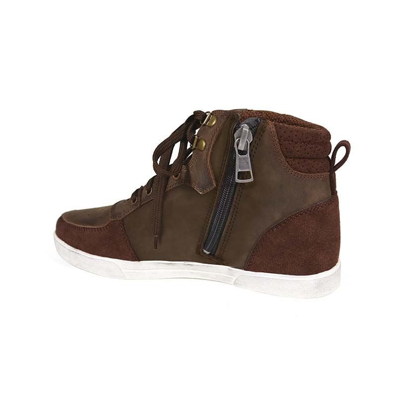 Basket Moto Homme Harisson Apache Marron — Cuir CE - LE PRATIQUE DU MOTARD