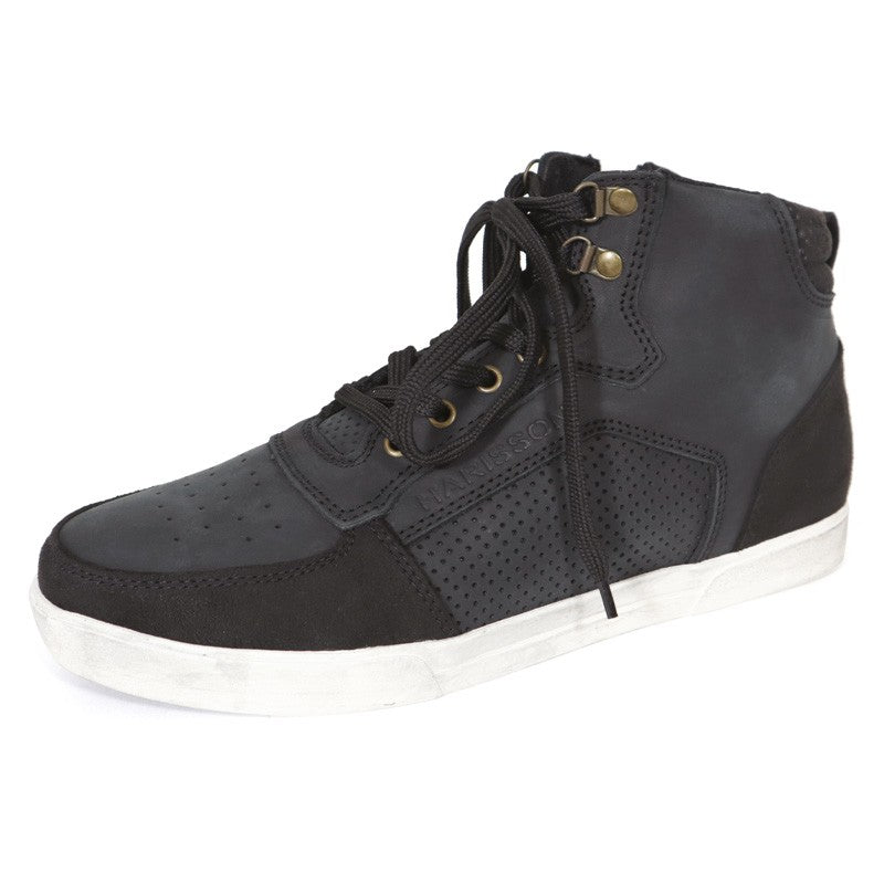 Basket Moto Homme Harisson Apache Noir — Cuir CE - LE PRATIQUE DU MOTARD