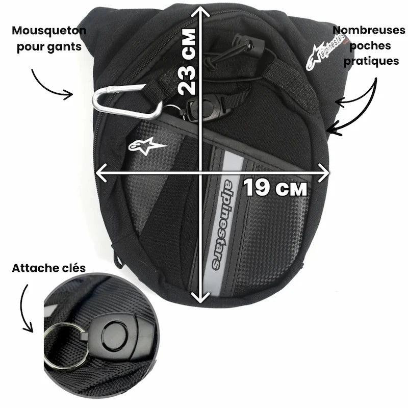 Sacoche de Jambe Moto Style Alpinestar - LE PRATIQUE DU MOTARD