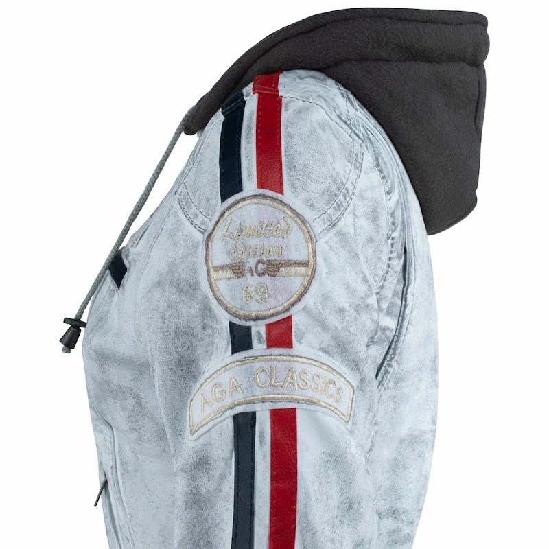 Blouson cuir moto rétro chic pour femme | LEGENDARY 58™ - LE PRATIQUE DU MOTARD