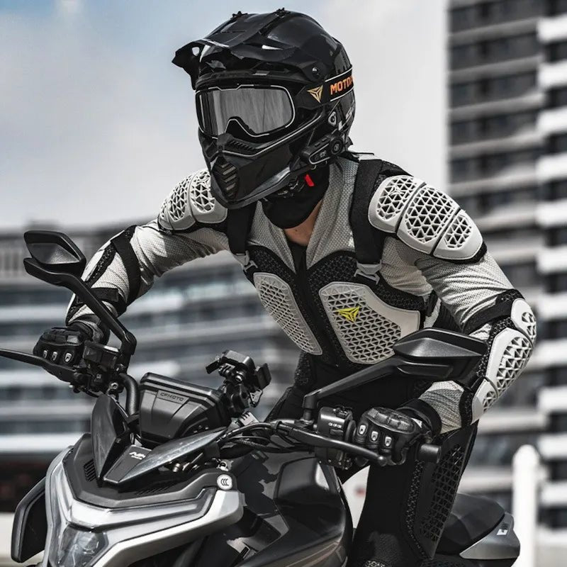 Armure de protection moto Niveau 2 avec dorsale | AxonProtect™ - LE PRATIQUE DU MOTARD