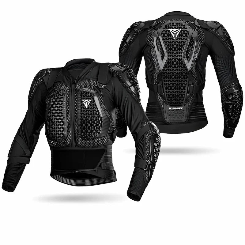 Armure de protection moto Niveau 2 avec dorsale | AxonProtect™ - LE PRATIQUE DU MOTARD