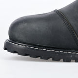 Bottes Moto Homme Oxford Hardy — Cuir Imperméable Style Casual, Anthracite