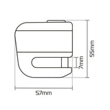 Oxford Micro XA5 — Bloque-Disque Moto avec Alarme 100 dB