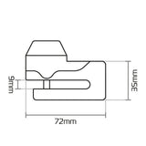 Oxford Mini T — Bloque-Disque Ultra-Compact Antivol Moto
