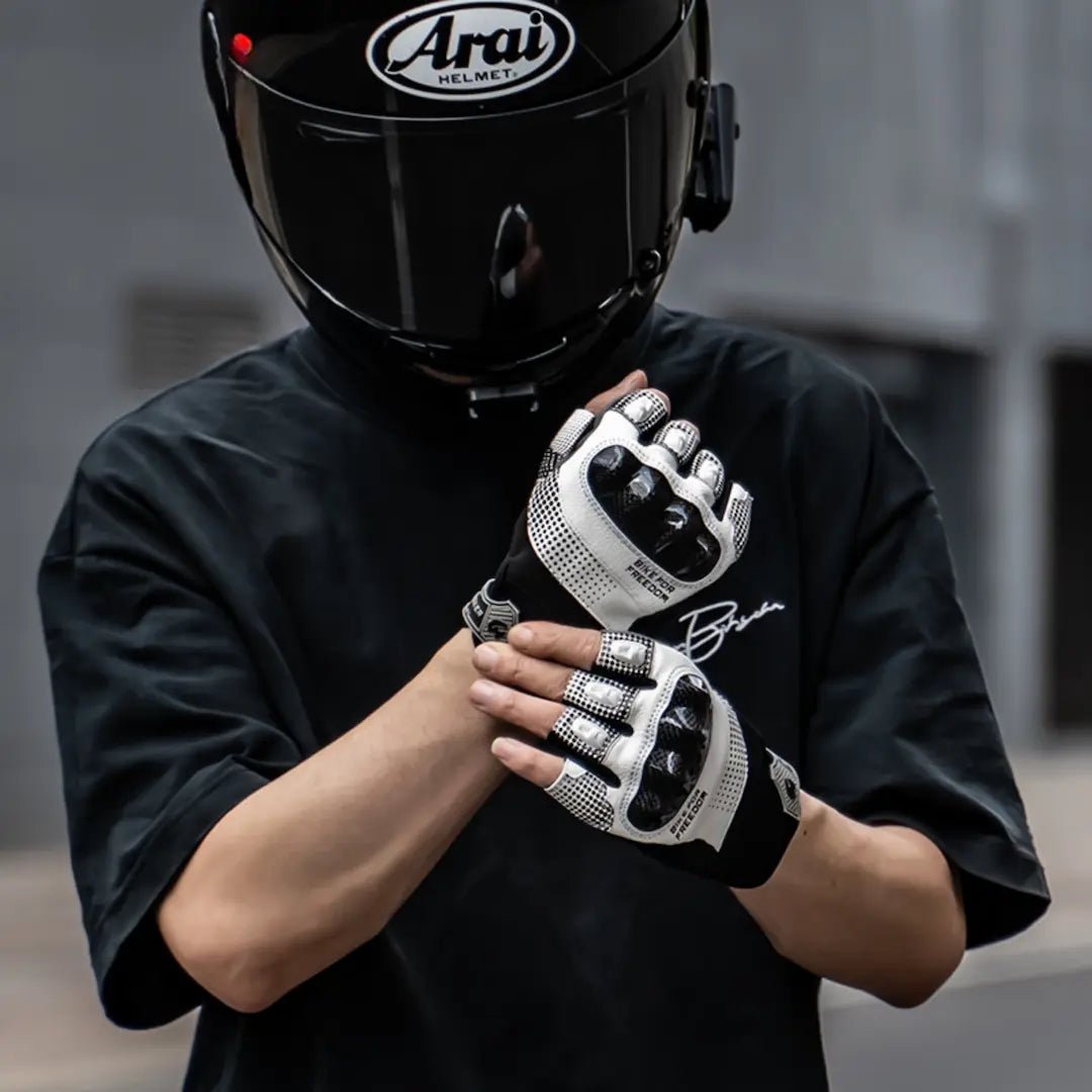 Gants Moto Mitaine Gmbiker | Coque Carbone 3D & Grip Pro - LE PRATIQUE DU MOTARD