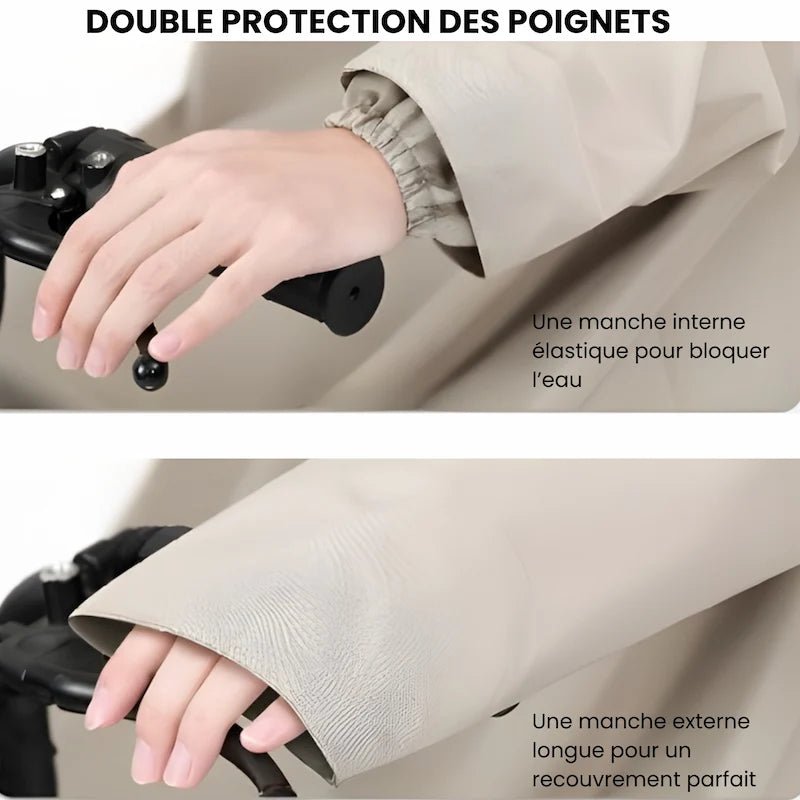 BASTION™ – Poncho Pluie Intégral & Haute Protection 10.000mm (Moto/Scooter) - LE PRATIQUE DU MOTARD