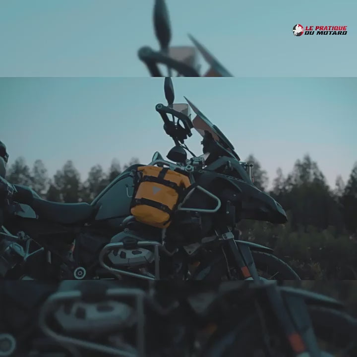 Sacoche pour crash bar moto BMW / HONDA / Yamaha / Benelli