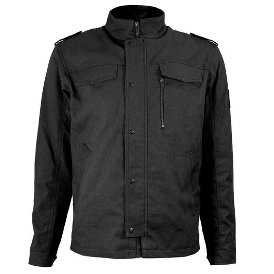 Sur - chemise Moto Coton Canvas Homme Harisson Sahara Noire CE - LE PRATIQUE DU MOTARD