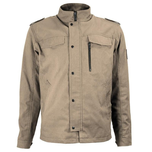 Sur - chemise Moto Coton Canvas Homme Harisson Sahara Sable CE - LE PRATIQUE DU MOTARD