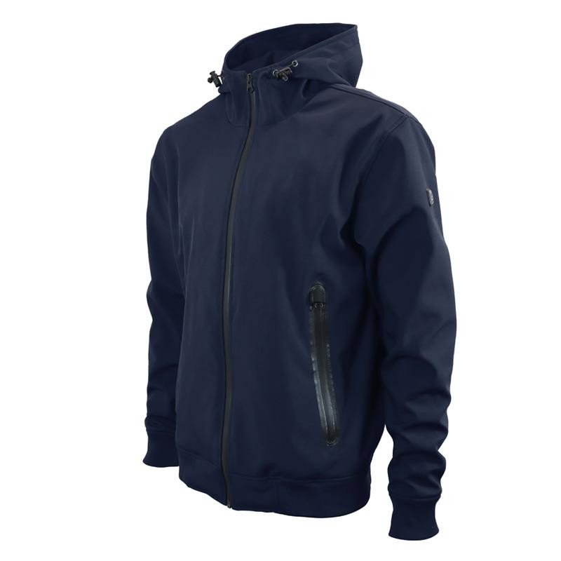Veste Moto Softshell Léger Homme Harisson Carpenter Bleue CE - LE PRATIQUE DU MOTARD