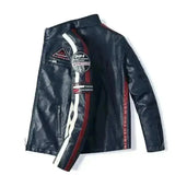 Veste style biker vintage - Speed RACE (similicuir) | DESTOCKAGE