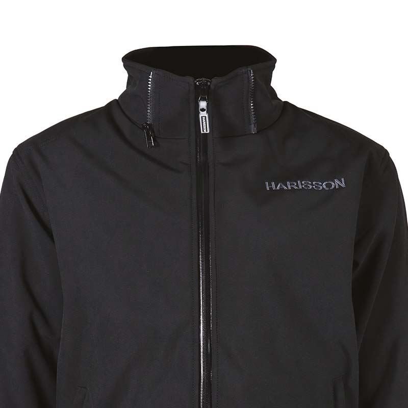 Veste Moto Softshell Homme Harisson Stewart Noir CE - LE PRATIQUE DU MOTARD