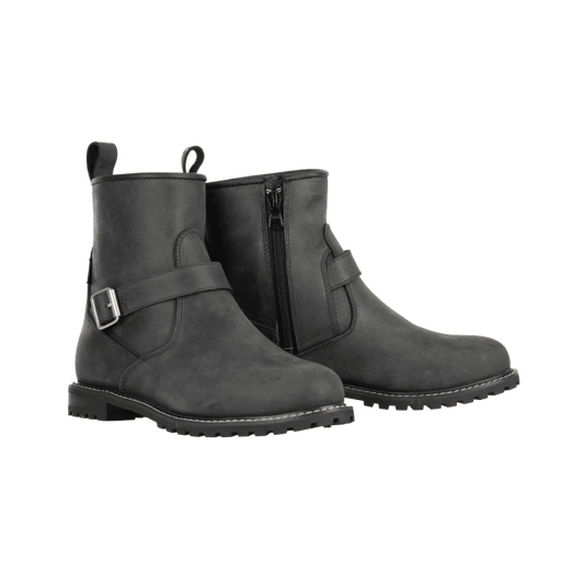 Bottes Moto Femme Cuir Imperméables, Gris | Sofia