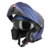 Casque moto modulable bleu-S550 - LE PRATIQUE DU MOTARD