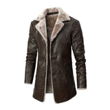 Manteau col fourrure Homme - Marron - LE PRATIQUE DU MOTARD