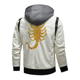 Veste en cuir blanc homme - LE PRATIQUE DU MOTARD