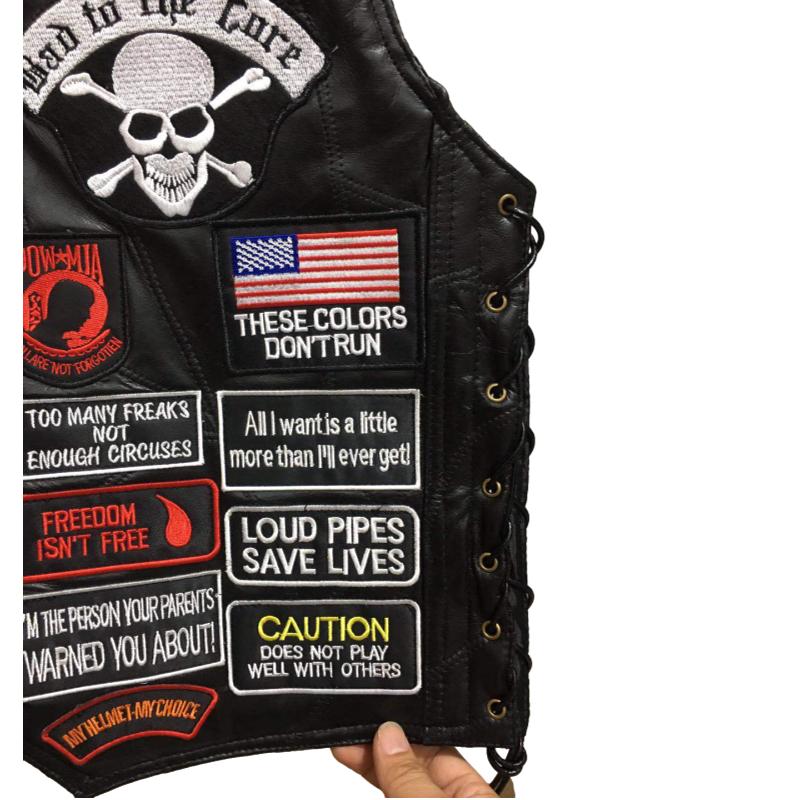 Gilet cuir biker MC - LE PRATIQUE DU MOTARD