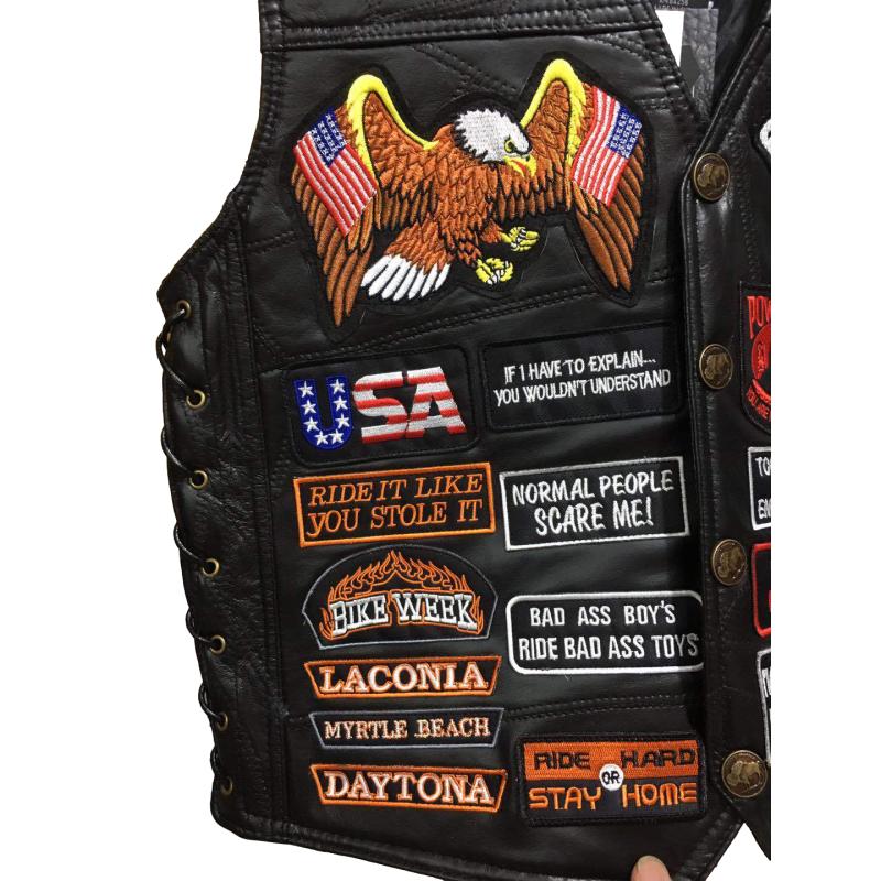 Gilet cuir biker MC - LE PRATIQUE DU MOTARD