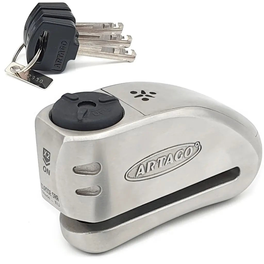 Antivol moto SRA avec alarme - Bloque Disque - LE PRATIQUE DU MOTARD
