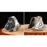 Bague motard - Tête de mort (Argent) - LE PRATIQUE DU MOTARD