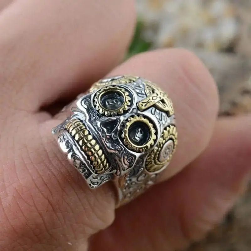 Bague motard tête de mort Cavalera (argent) - LE PRATIQUE DU MOTARD