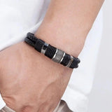 Bracelet moto cuir acier - LE PRATIQUE DU MOTARD