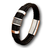Bracelet moto cuir acier - LE PRATIQUE DU MOTARD