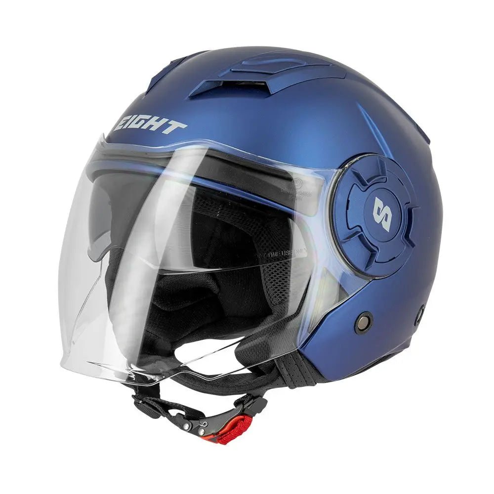 Casque jet bleu - S749 Twister - LE PRATIQUE DU MOTARD