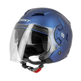 Casque jet bleu - S749 Twister - LE PRATIQUE DU MOTARD