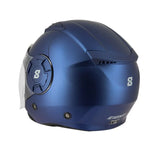 Casque jet bleu - S749 Twister - LE PRATIQUE DU MOTARD