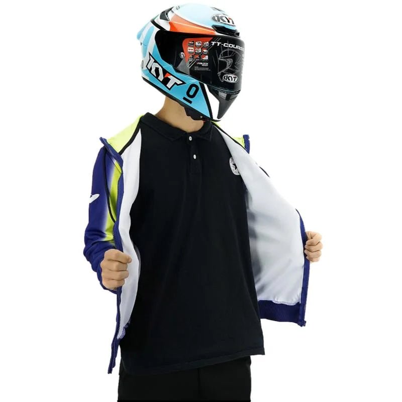 Veste Yamaha bleu - LE PRATIQUE DU MOTARD