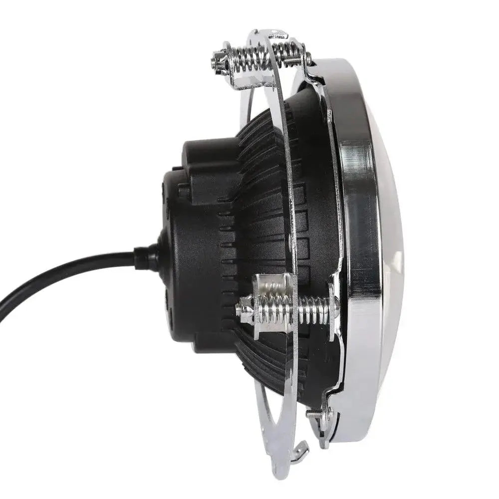 Anneau de fixation pour phare 7" compatible avec Harley - Chrome Le Pratique du Motard