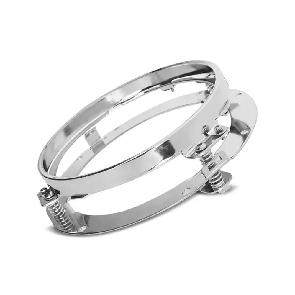 Anneau de fixation pour phare 7" compatible avec Harley - Chrome Le Pratique du Motard