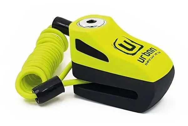Antivol moto -Bloque Disque Ø5,5 mm - Noir/jaune - Le Pratique du Motard