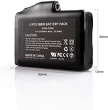 Batterie rechargeable pour Gants chauffant 7.4V 2200mAh - Le Pratique du Motard