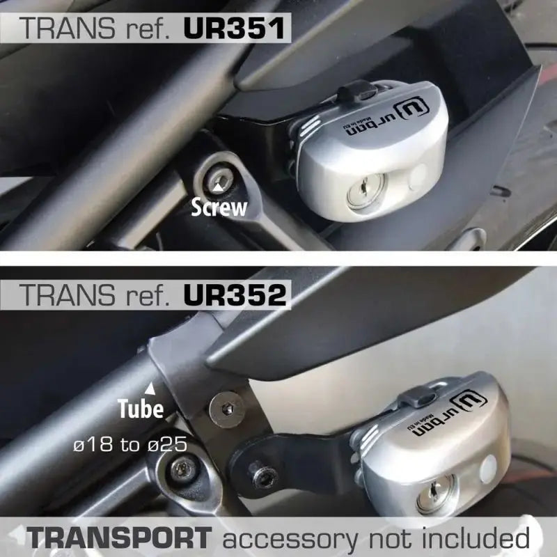 Bloque Disque ø6 mm avec ALARME et AVERTISSEUR métal brossé - Le Pratique du Motard