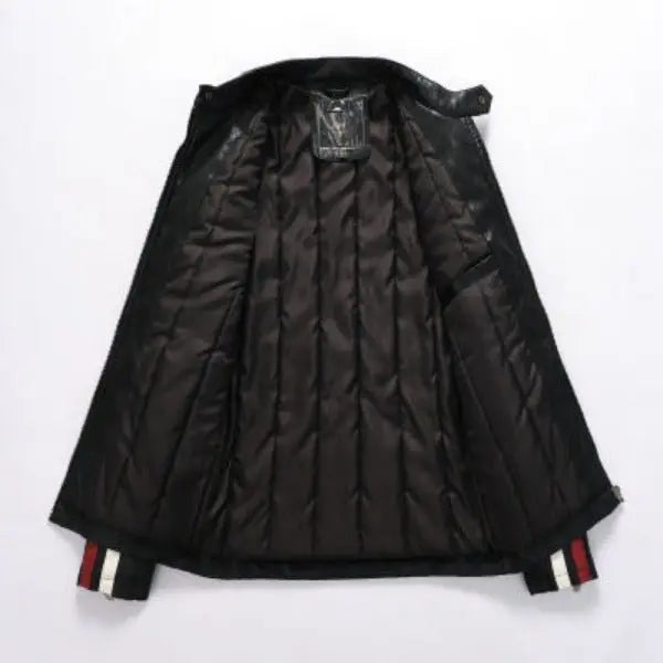 Blouson cuir rouge homme vintage Le Pratique du Motard