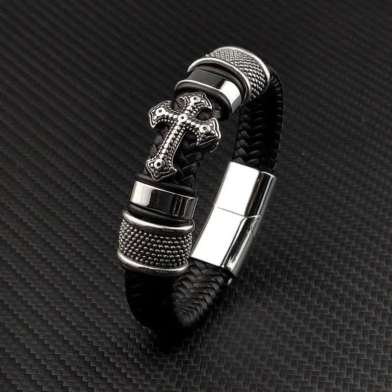 Bracelet motard croix ange - Le Pratique du Motard