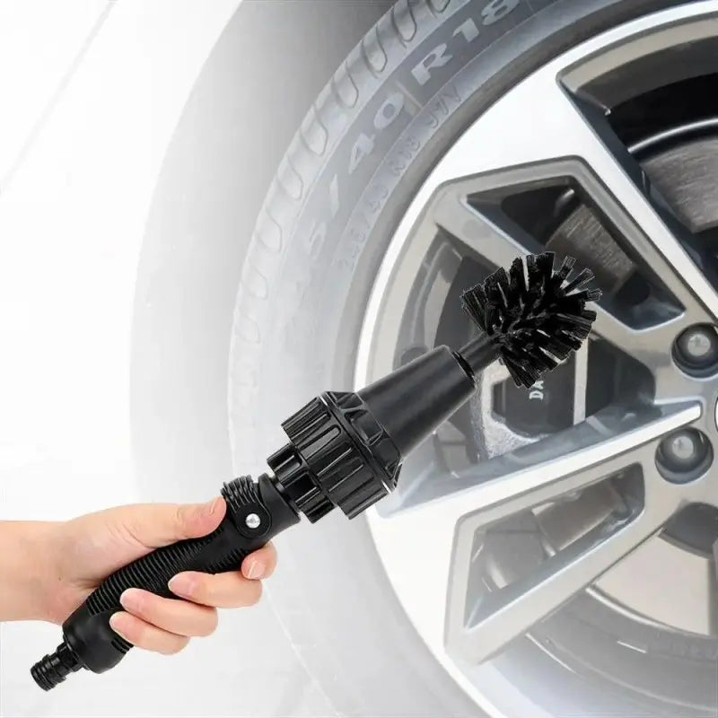 Brosse de nettoyage rotative a pression d'eau - Le Pratique du Motard