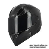 Casque de moto femme Noir Brillant- S441 VENGE Le Pratique du Motard
