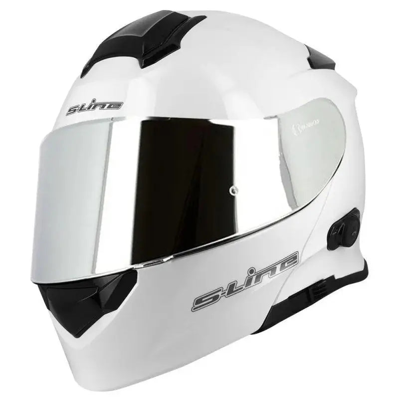 Casque moto bluetooth - Blanc - Le Pratique du Motard