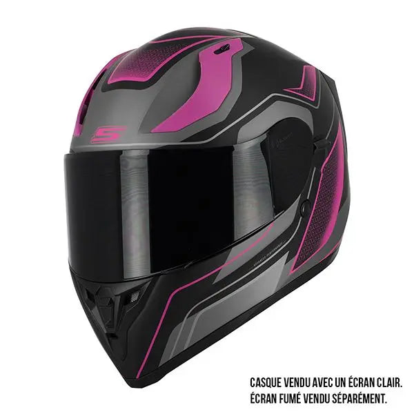 Casque Moto Rose Femme- S441 VENGE +PINLOCK Le Pratique du Motard