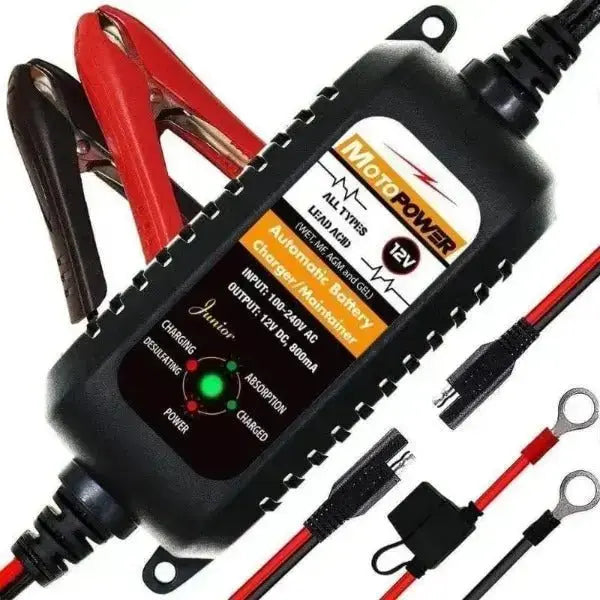 CHARGEUR DE BATTERIE VOITURE AUTO/MOTO 12 VOLTS MAINTIEN CHARGE 