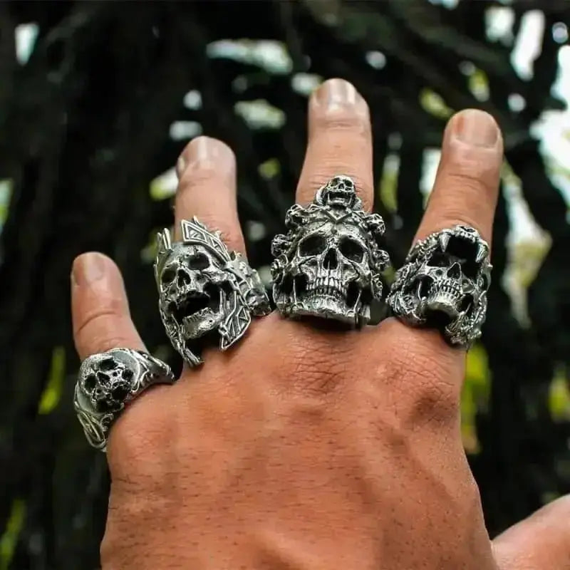 Chevalière motard - Viking Skull - Le Pratique du Motard