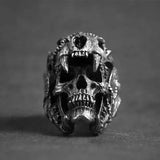 Chevalière motard - Viking Skull - Le Pratique du Motard