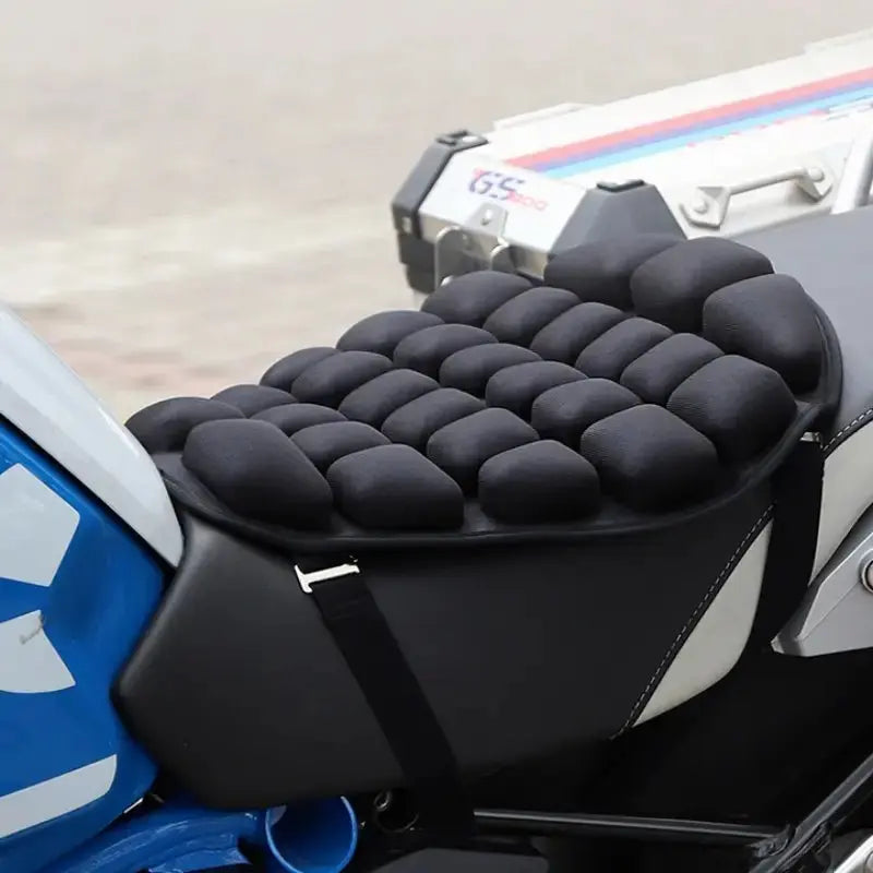 Coussin de siège arrière large en cuir pour moto, accessoires de