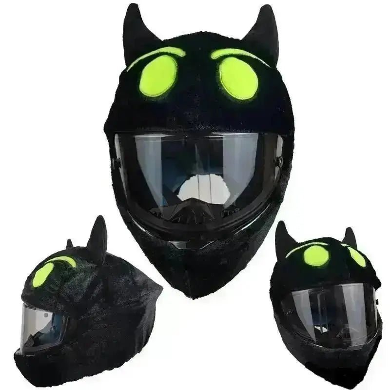 Couvre Casque Moto - Chat NOir - Le Pratique du Motard