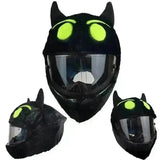 Couvre Casque Moto - Chat NOir - Le Pratique du Motard
