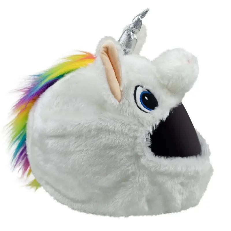 Housse pour casque moto Licorne peluche couvre Helmet unicorn